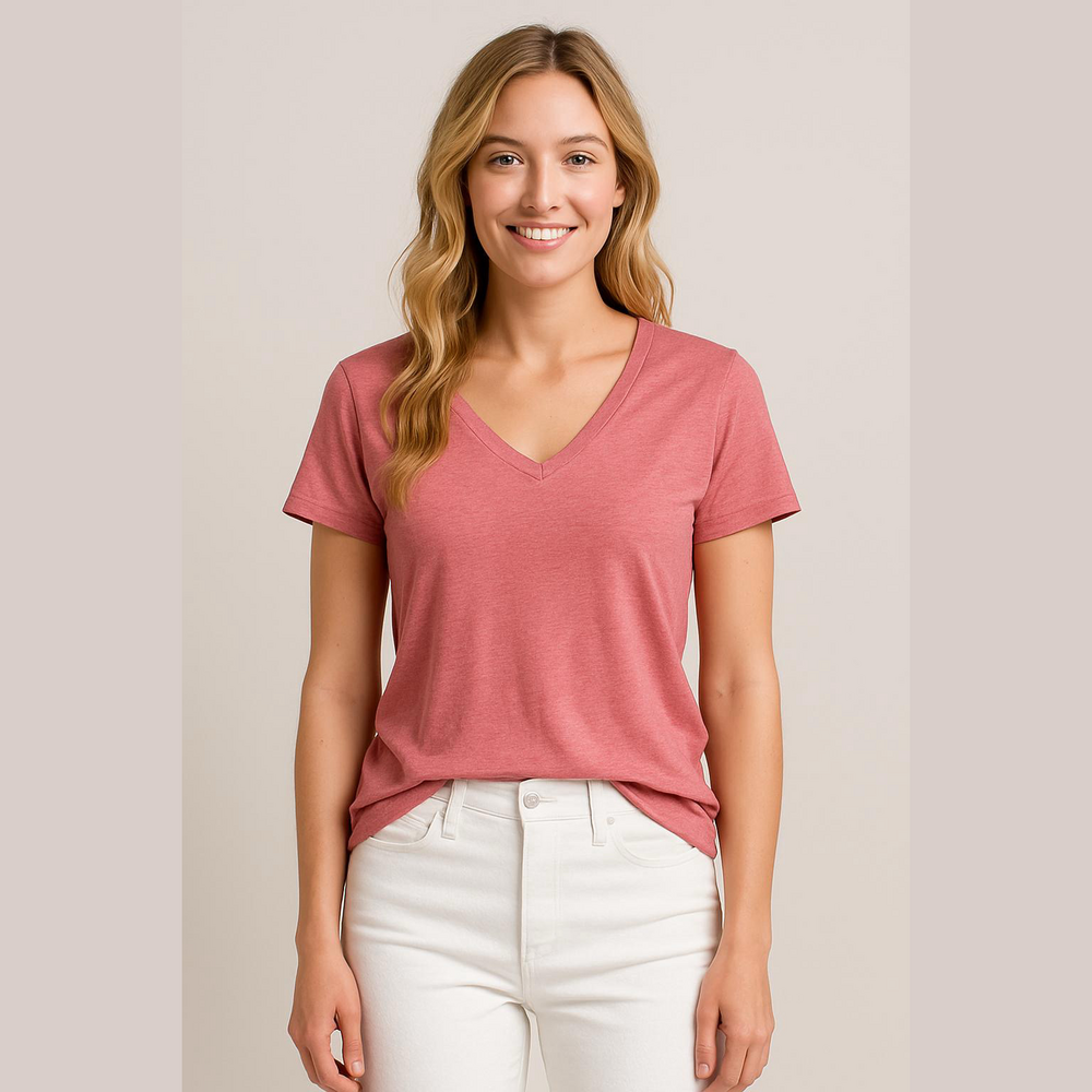 Nwot Candace Cameron Bure Pink V-Neck T-Shirt Top Medium